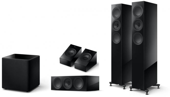 KEF KEF R-Serie Meta 5.1 Set - Schwarz