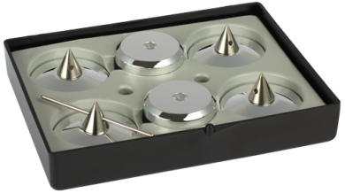 Audio Selection Spike &amp;amp; Disc groß 4er Set Silber