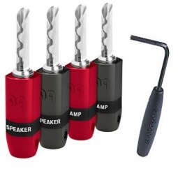 Audioquest SureGrip300 BFA/Banana (Silber) - 4er Set 