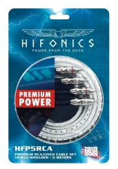 Hifonics HFP5-RCA -  Cinchkabel 5m 