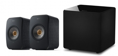 KEF LSX II - Paar + Kube 8b Schwarz