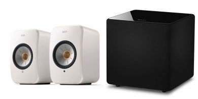 KEF LSX II - Paar + Kube 8b Weiss