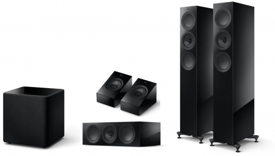 KEF R-Serie Meta 5.1 Set - Schwarz 