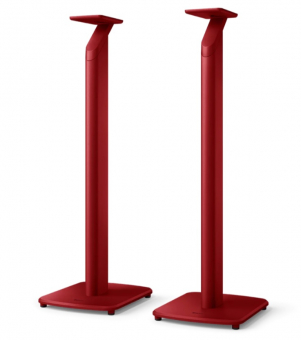 KEF S1 Floor Stand - Crimson Red, Paar Slate Grey