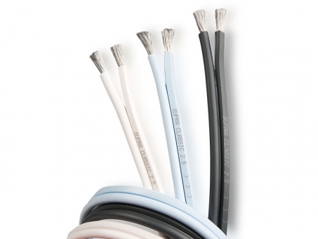 Supra Cables Classic 2.5 - weiss - Meter 2 x 2,5mm²