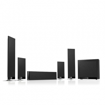 KEF T205 Schwarz Seidenmatt